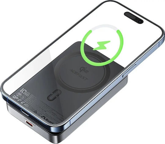 Acefast M11-10000 MagSafe Power Bank 10000mAh 30W με Θύρα USB-C Μαύρο