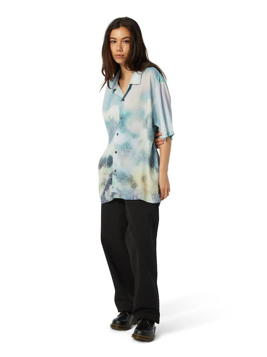 Resort Cu mânecă scurtă Cămașă Floral Multicolour