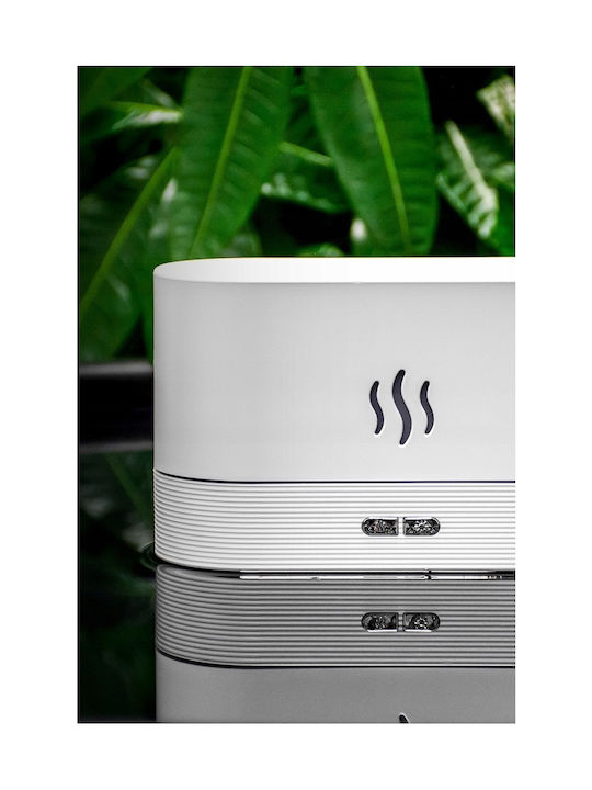 Led Συσκευή Αρωματοθεραπείας Humidifier Night Light Aroma Λευκή 180ml 122236846
