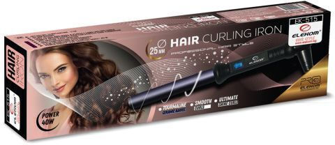 Elekom Professional Hair Curling Iron Curling Iron pentru bucle 25mm 40W ЕК-515