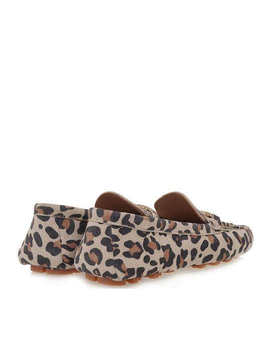 Δερμάτινα Γυναικεία Loafers σε Καφέ Χρώμα