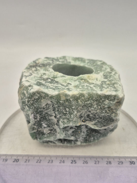 Suport pentru lumânare tealight din Palatul de Cristal Aventurin Verde Brut