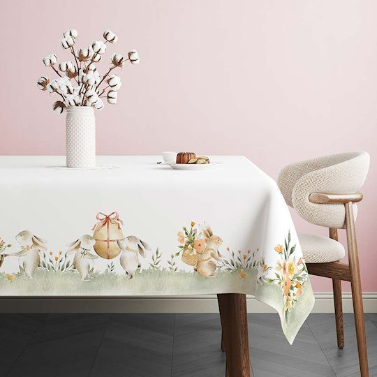 Easter Tablecloth 100% Cotton 140x180cm Club Cotton Londy