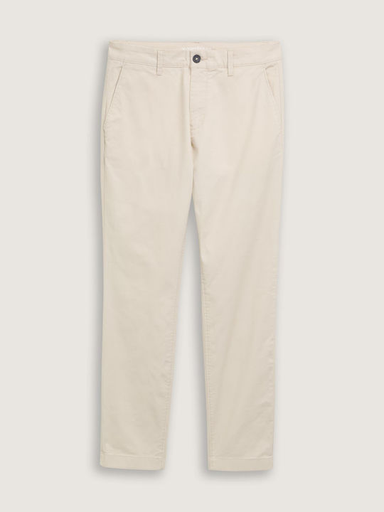 Trousers Chino Elastic in Regular Fit Beige