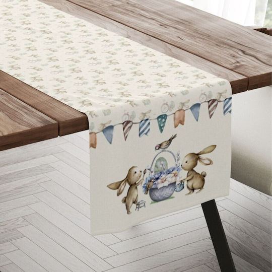 Tablecloth Paste 40x200cm 100% Cotton Club Cotton Feta