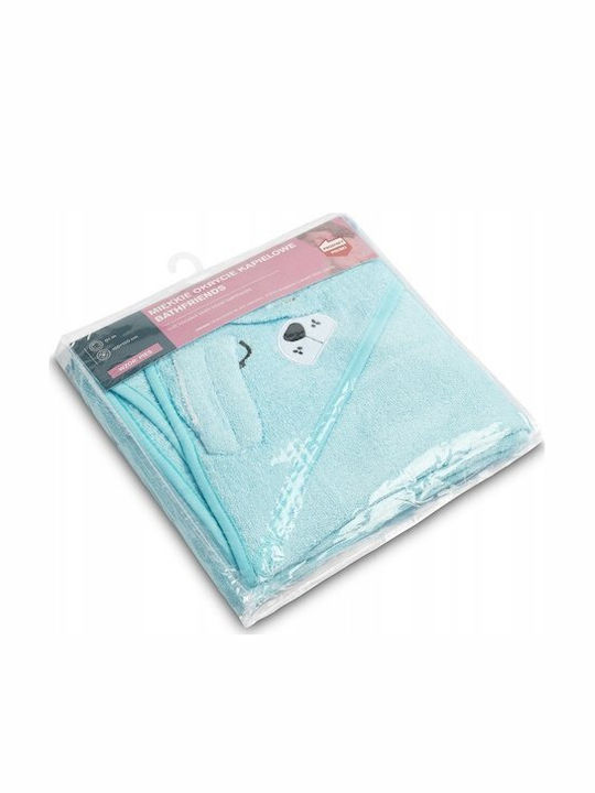 Sensillo Baby Hooded Towel Blue 100x100cm