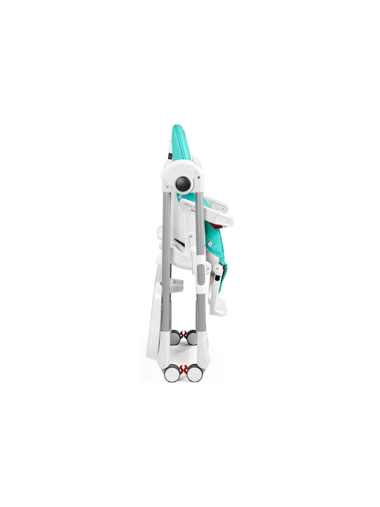 Peg Perego Prima Pappa Follow Me Αναδιπλούμενο Καρεκλάκι Φαγητού με Ρυθμιζόμενο Ύψος Tahiti
