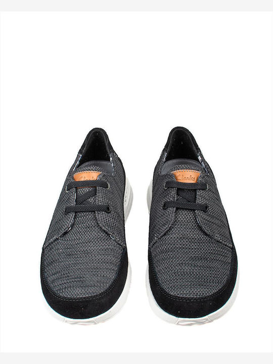 Leder Herren Freizeitschuhe Schwarz