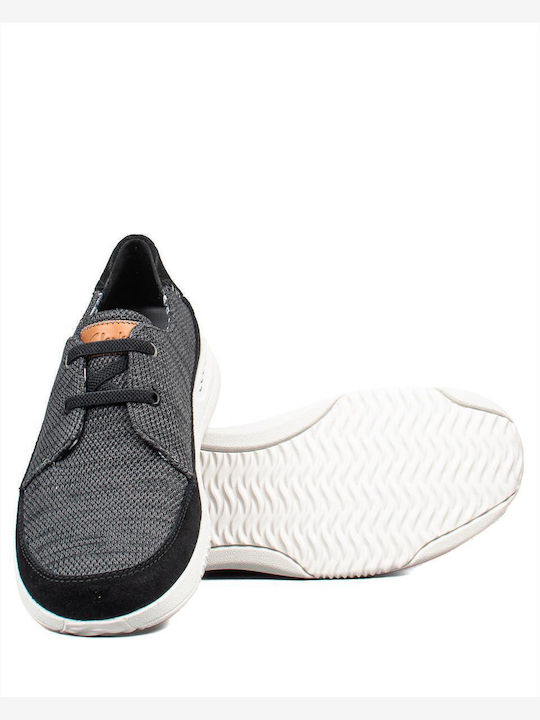 Leder Herren Freizeitschuhe Schwarz