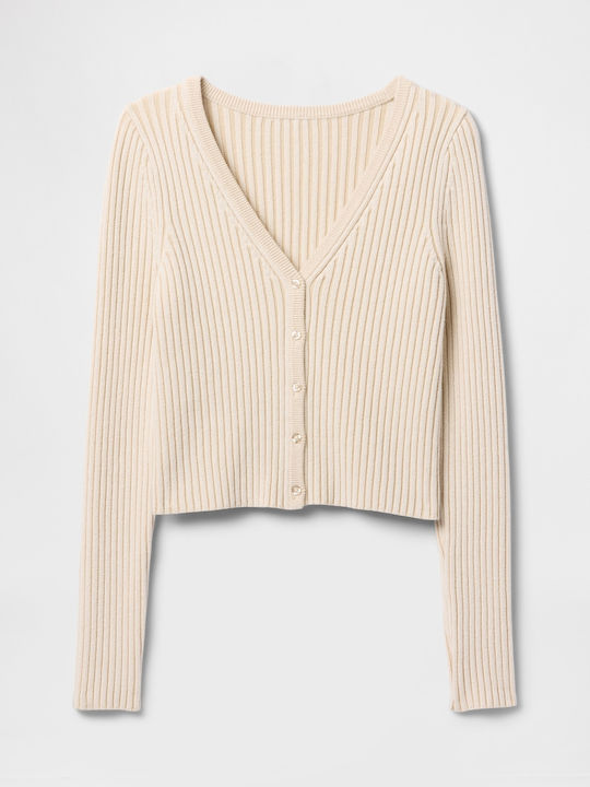 Къса Дамска плетена жилетка Khaki Tan