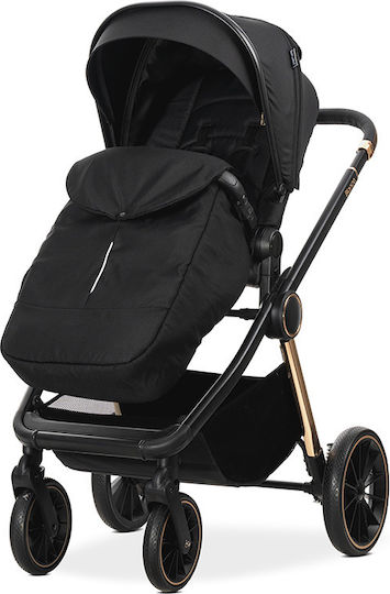 Lorelli Bianca Adjustable 3 in 1 Baby Stroller Suitable for Newborn Black