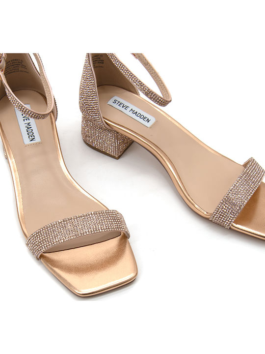 Sandalen mit Strass Rosa