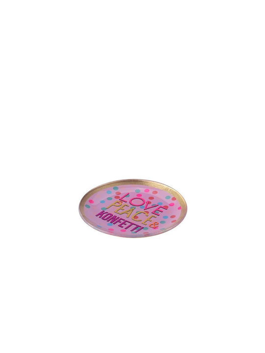 Glass Decorative Platter Multicolour