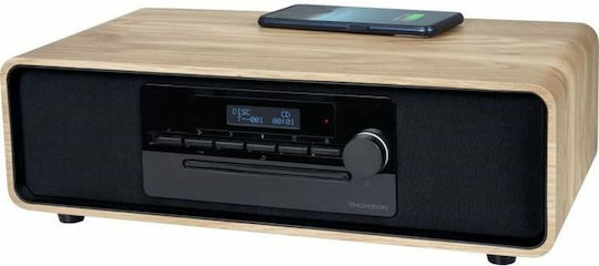Thomson Ηχοσύστημα 2.0 MIC300IDABBT 60W με CD / Digital Media Player και Bluetooth Καφέ