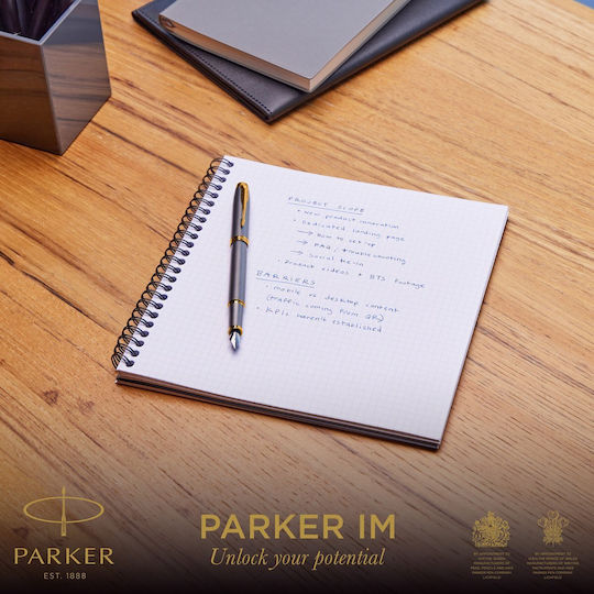 Parker Desk Set with Notebook and Pen 1pcs Fine