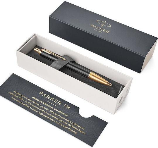 Parker ΙΜ Premium Black Gold GT Ballpoint Με Card Holder Σετ Γραφείου 2τμχ