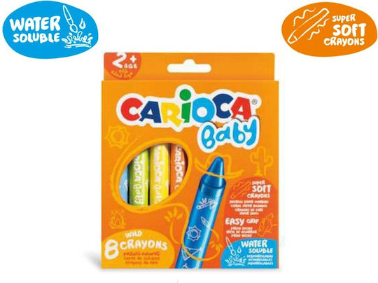 Carioca Baby Super Soft Σετ Κηρομπογιές με 8 Χρώματα