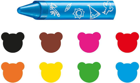 Carioca Baby Super Soft Σετ Κηρομπογιές με 8 Χρώματα