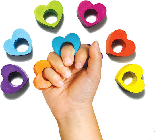 Ooly Heart Set de creioane colorate cu 6 culori