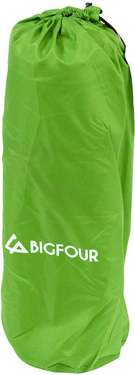 Bigfour Self-Inflating Single Camping Sleeping Mat 198x63cm Thickness 8cm in Green color