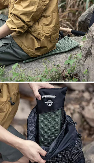 Naturehike Αφρώδες Μονό Υπόστρωμα Camping 40.5x30.5cm Πάχους 1.5cm Χακί