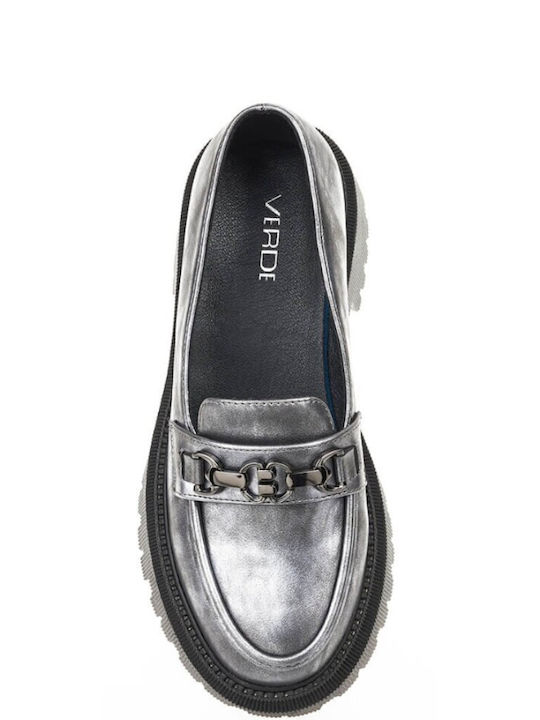 Γυναικεία Loafers σε Ασημί Χρώμα