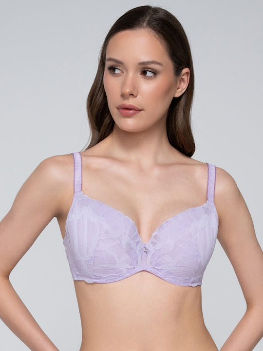 Melody Balconette Lila Сутиен с лека подложка