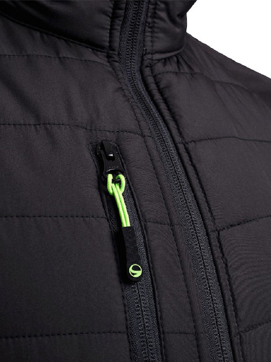 Stenso Pro Spark Pro Ανδρικό Γιλέκο Εργασίας με Επένδυση Fleece Μαύρο