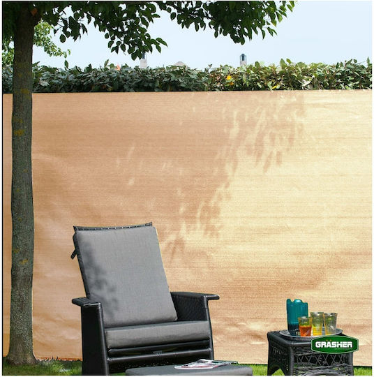 Grasher E-125 Rechteckiges Schattierungsnetz Beige in Rolle 4x5m 125g/m²