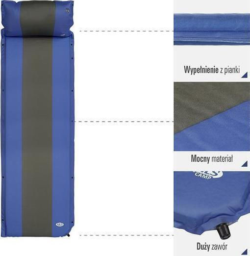 Nils Selbstaufblasend Einzeln Camping Schlafmatte Dicke 3cm in Blau Farbe { pn }}