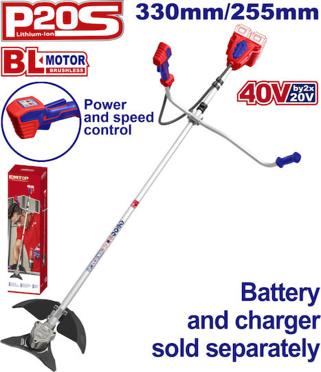 Emtop Χορτοκοπτικό Ώμου / Χειρός Μπαταρίας 40V Solo 5.1kg Brushless