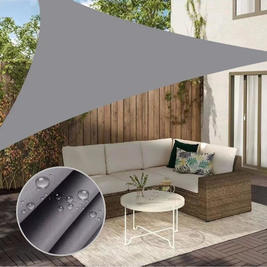 Saska Garden Triunghi Plasă / Material de Umbrire Gri 4x4m