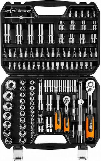 Neo Tools Καστάνια με Καρυδάκια 1\2" & 1\4" 110τμχ