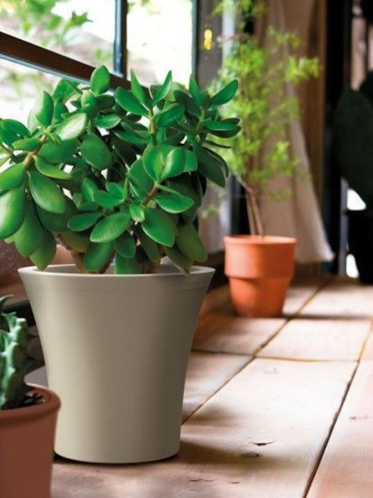 Atmosphera City Plant Pot Plastic Brown 30x30x26.5cm