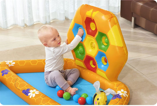 Bestway Φουσκωτό Lil' Beehive Baby Pool & Ball Pit για 2+ Ετών