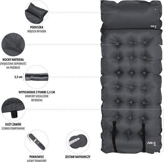 Abisal Inflatable Mattress for the Sea Gray