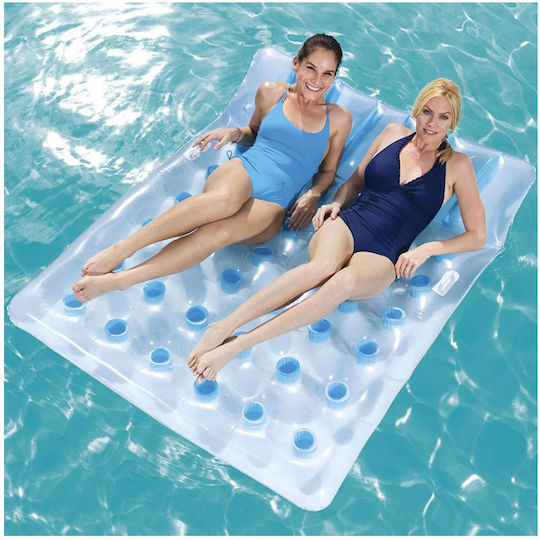 Bestway Inflatable Pool Mattress for 2 People White 193x142cm
