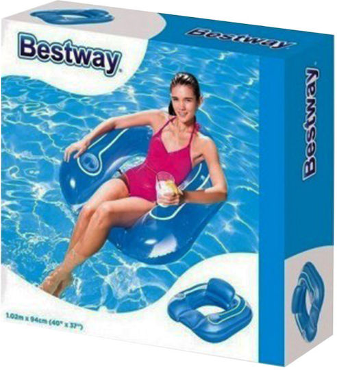 Bestway Inflatable Float for Sea Light Blue 102x94cm