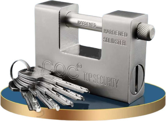 Steel Padlock Monoblock with Key 100mm