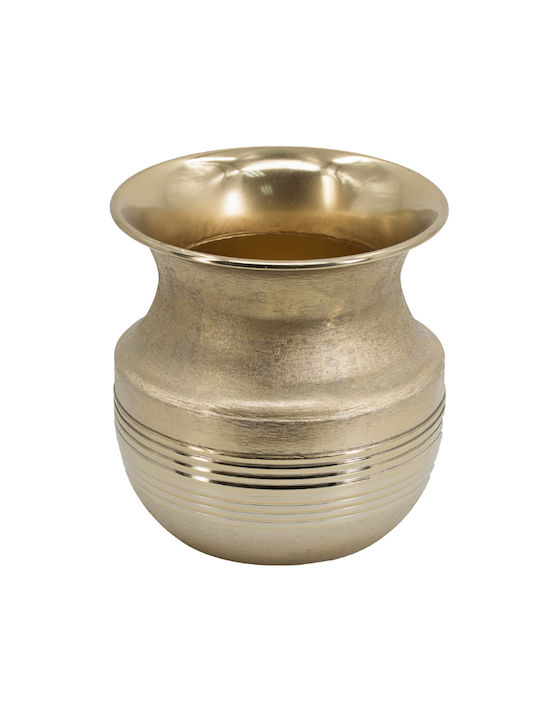 Artekko Übertopf Aluminium Gold 21.5x21.5x22.5εκ.