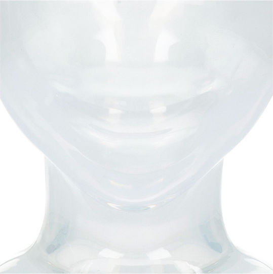ArteLibre Planter Glass White 17.5x17.5x15cm.