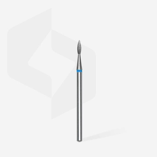 Staleks Nail Drill Diamond Cutter Bit with Flame Head Blue