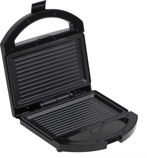 Adler Tabletop Electric Grill Ribbed Plate 750W 22cmx12.5cmcm