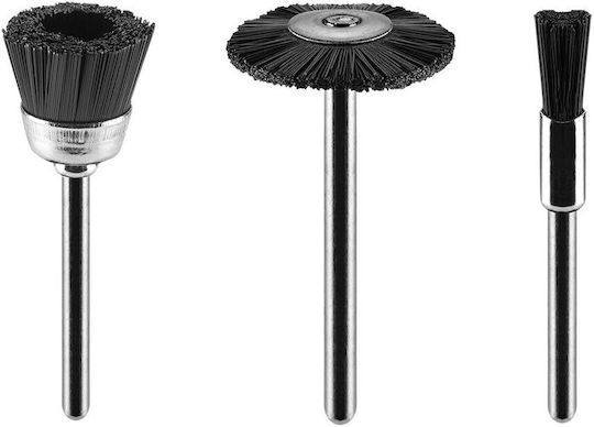 Graphite 55H068 Βούρτσα Νάιλον για Γωνιακό Τροχό 5mm Σετ 3τμχ