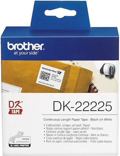 Brother P-Touch Етикетен Филм 30м x 54мм в Бял Цвят Съвместим с Brother DK