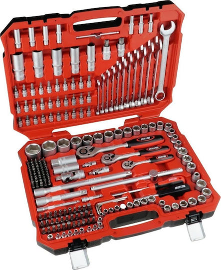Dedra Werkzeugkoffer mit 216 Werkzeugen