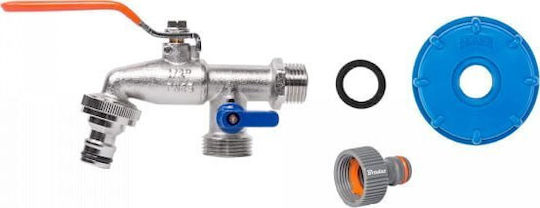 Adaptor IBC S60x6 Robinet cu Două Ieșiri Masculine ¾" + 2 Adaptoare Robinet Feminin ¾"