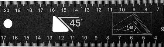 Bahco Winkelmesser Zimmerleute Länge 25cm
