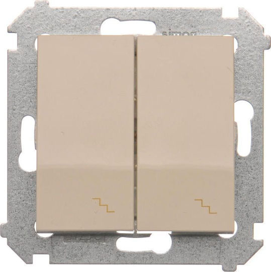 Kontakt-Simon Wall Push Staircase Button Beige DW6/2.01/41