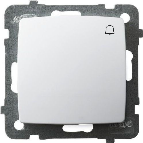 Ospel Wall Push Bell Button White ŁP-6S/m/00